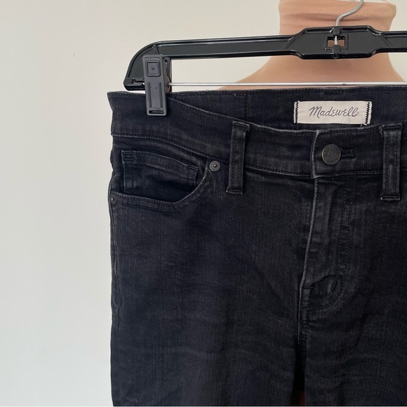 Madewell Washed Black Mid Rise Stretch Denim Skinny Skinny Jeans B1799 EUC Sz 28 - Picture 5 of 11